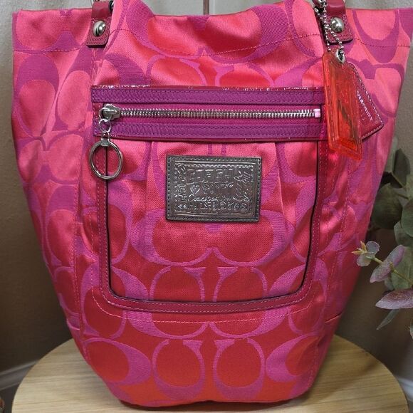 Coach RARE Poppy Bella Tote and Wallet Set - Picture 2 of 15